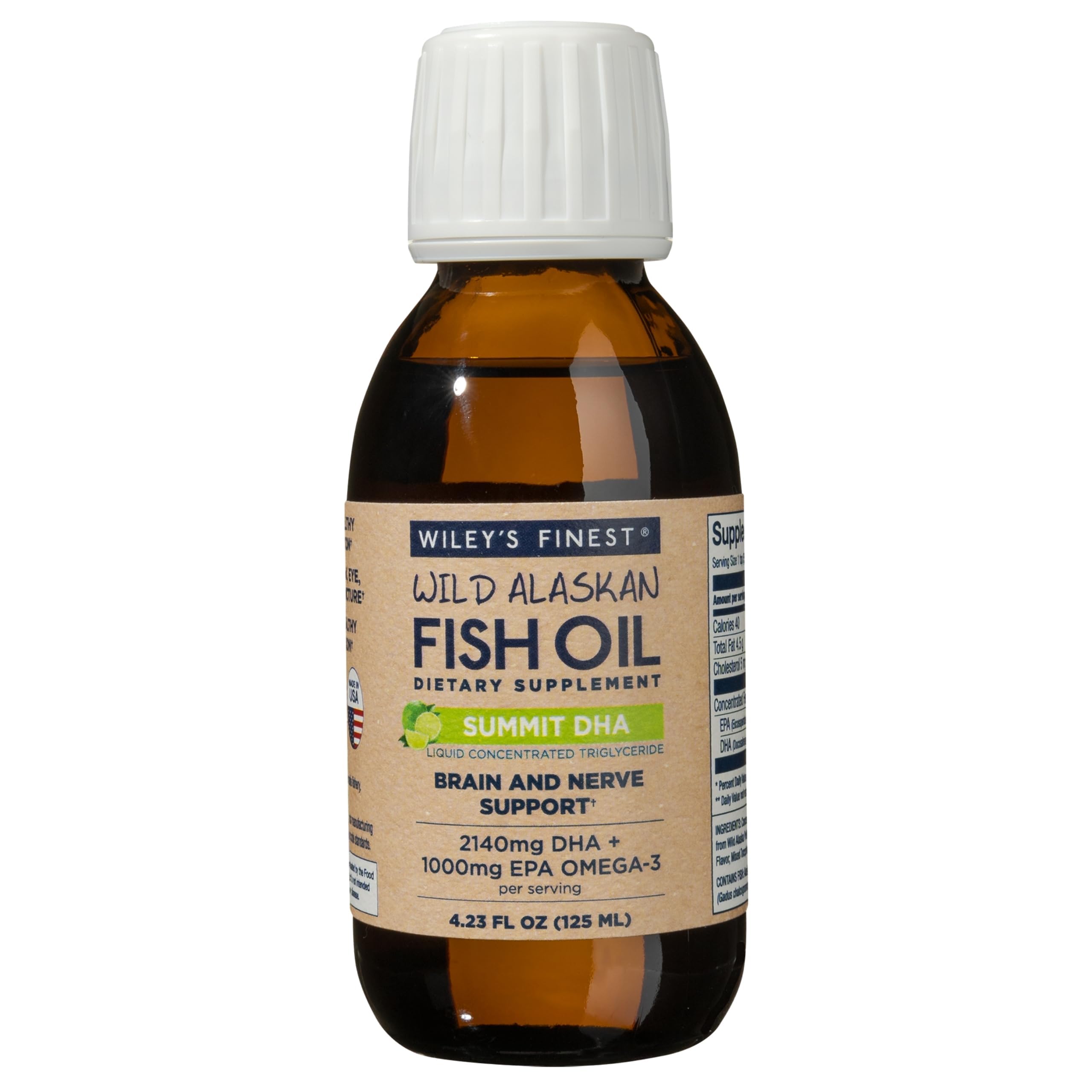Wild Alaskan Fish Oil - Summit DHA Natural Lime 4.23 fl.oz