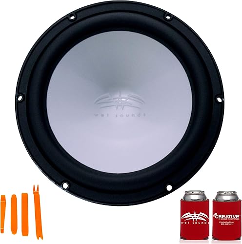 Miniatura 2 de Wet Sounds Subwoofer marino negro de 12" con parrilla XS plateada
