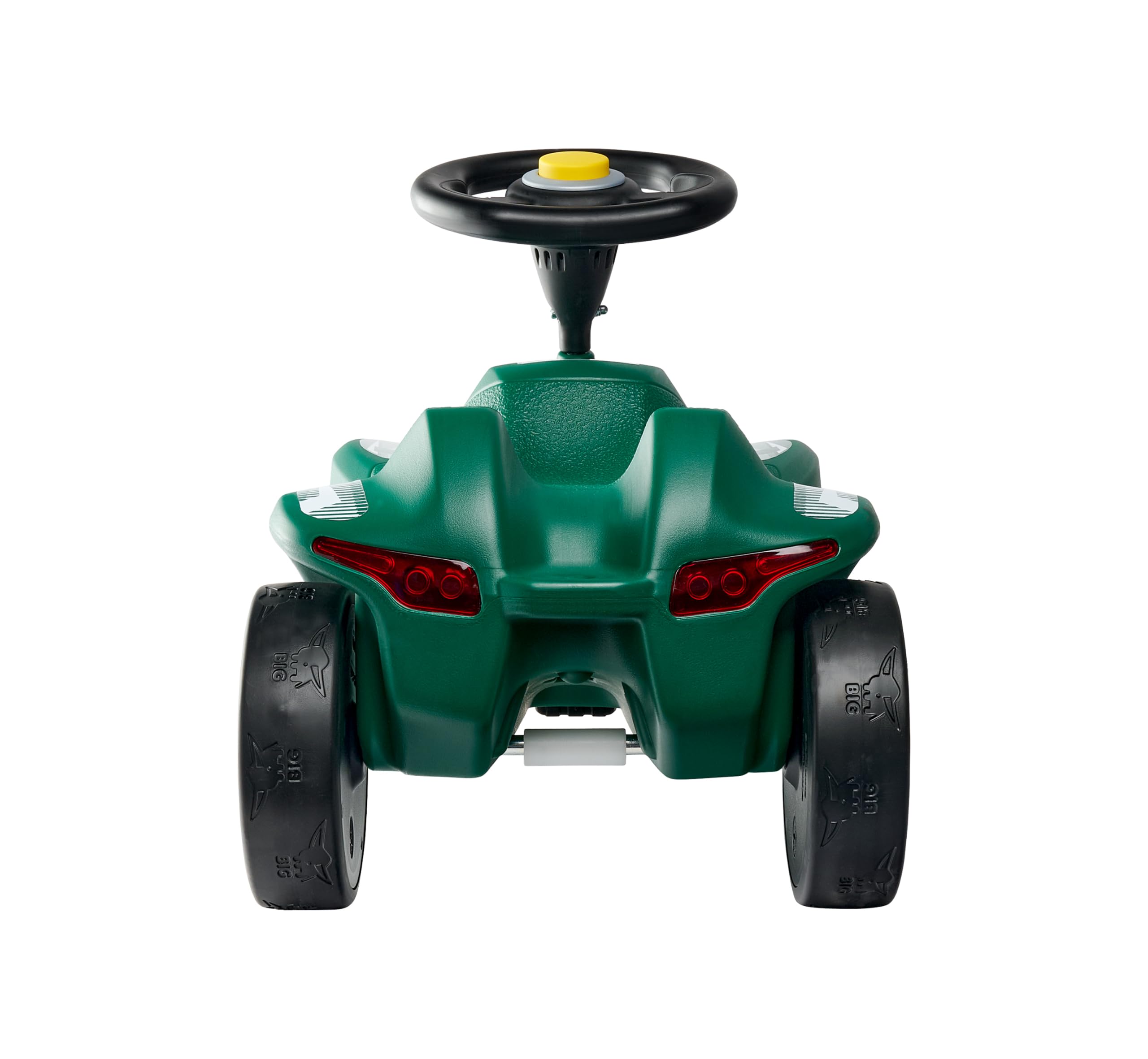 Big Bobby Car Neo RS grün - Rennwagen Rutschauto Kinderfahrzeug mit Flüsterreifen für leise Fahrgeräusche und Guten Grip, ergonomischer Sitz mit Kniemulde, Kleiner Wendekreis, ab 12 Monaten