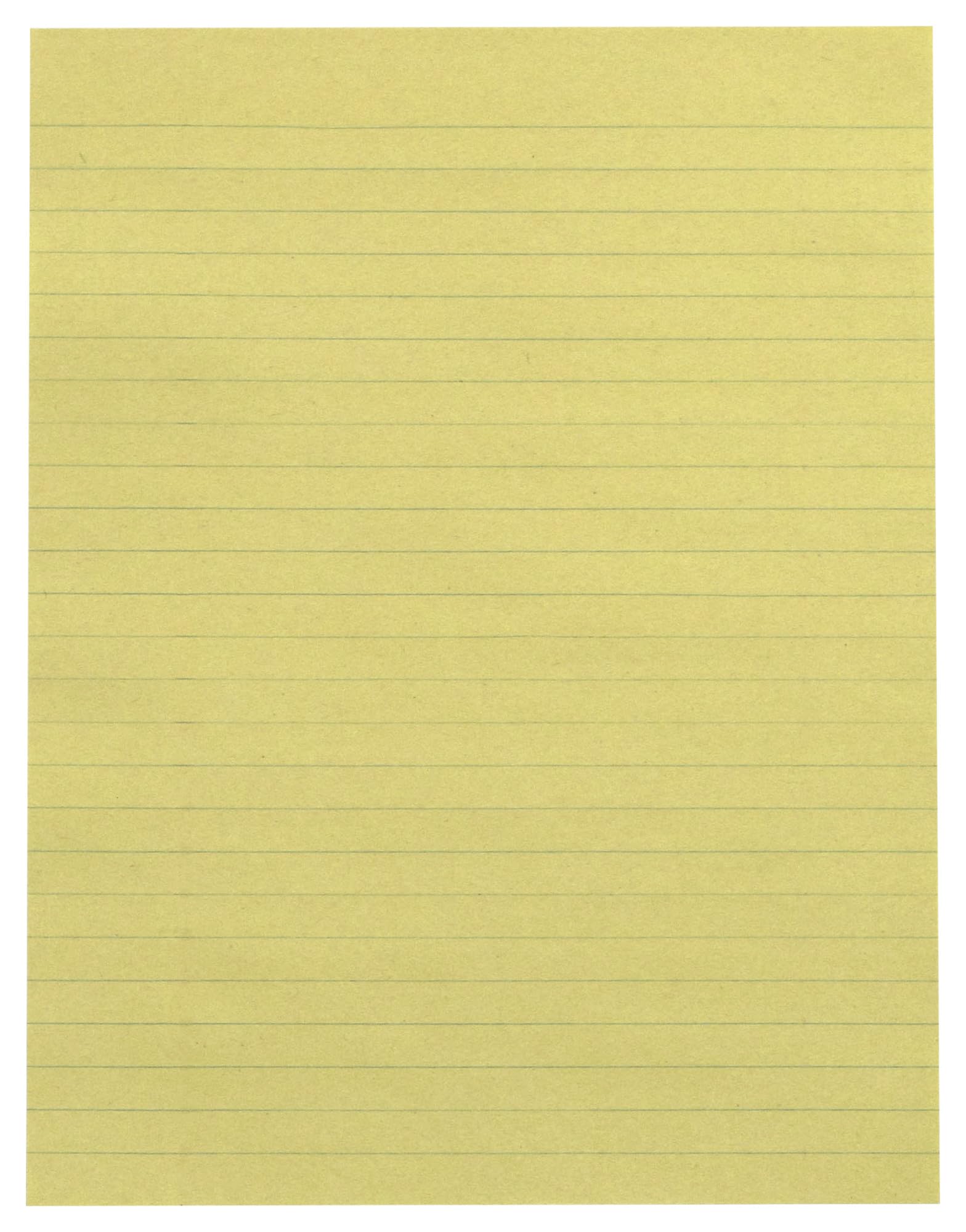 School Smart Newsprint Paper with No Margin, 8 x 10-1/2 Inches, Yellow, 500 Sheets