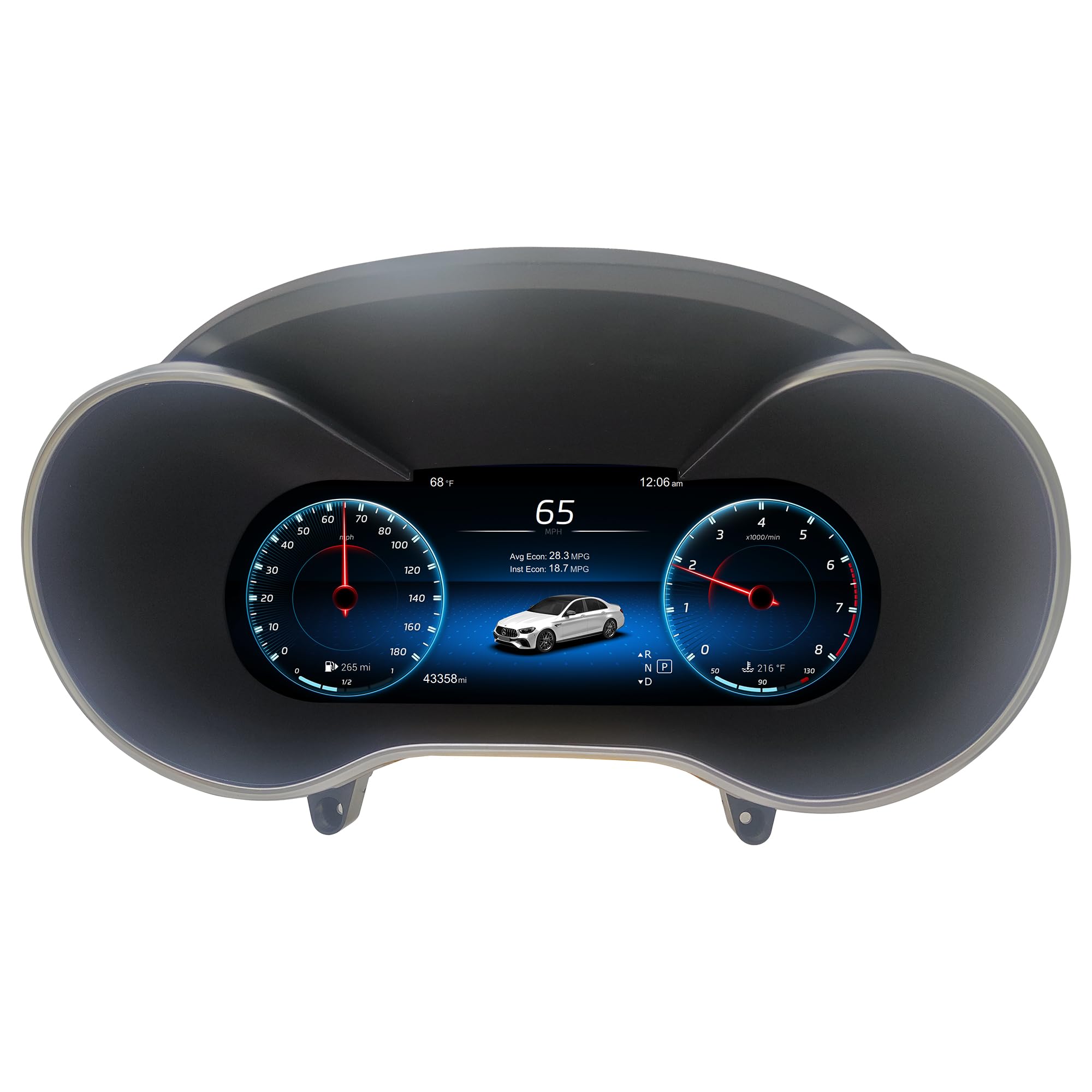 Cuadro de instrumentos digital de 12,3'' para el velocímetro del indicador de salpicadero Benz C200L C/GLC W205/W253