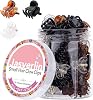JASVERLIN Small Hair Clips, Black Brown Clear Mini Claw Hair Clips for Women Girls Fine Thin Thick Hair, Durable Hair Clamps Jaw Clips Hair Styling Accessories 3 Colors 51Pcs Daily Color