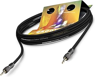 SOMMER CABLE 1,5 m kabel adaptera mini jack 3,5 mm na mini jack przykręcany nadajnik kieszonkowy wtyk HICON HI-J35S-SREw - GOCU-0150-SW