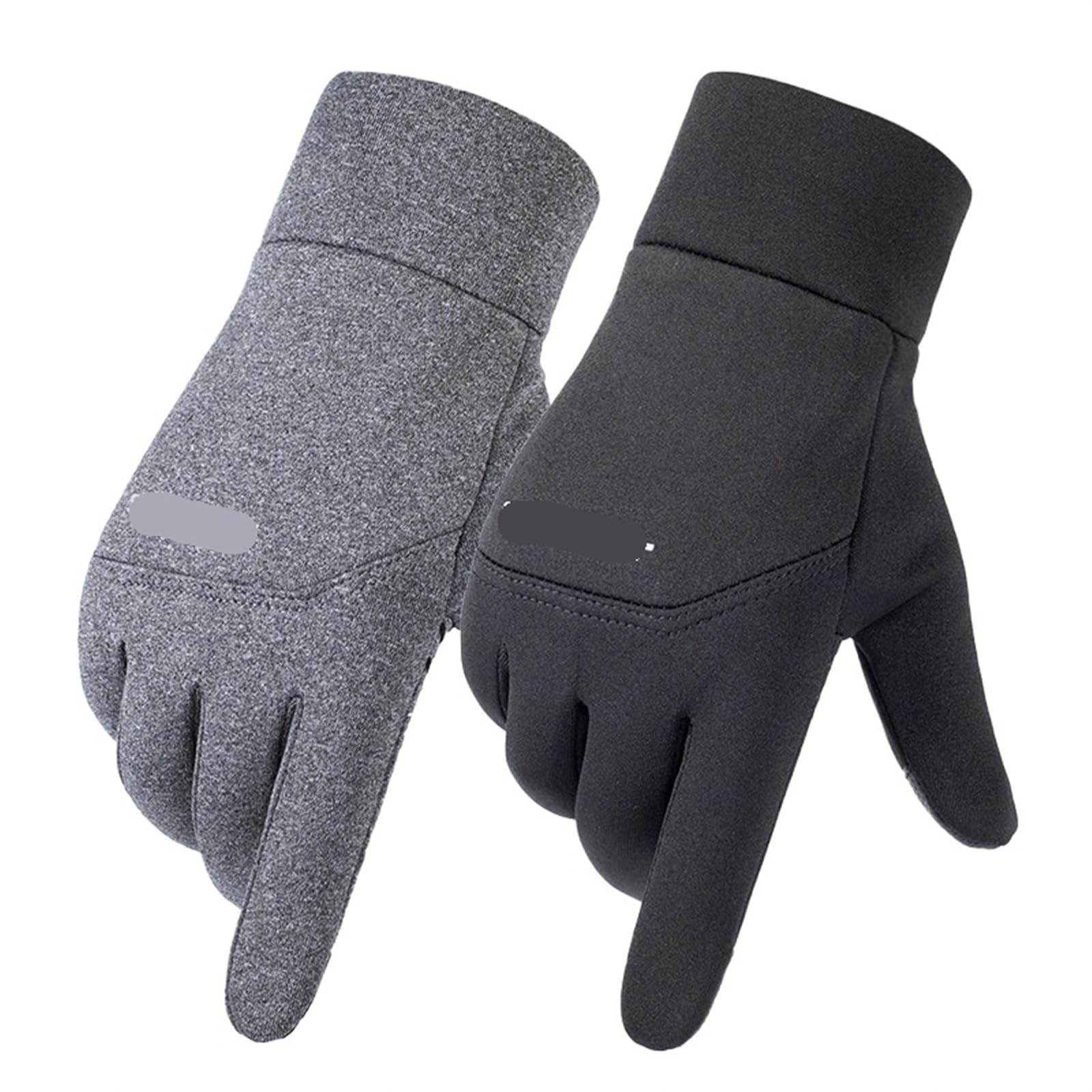 Guanti Invernali Uomo Guanti da sci invernali for sport all'aria aperta, antivento, impermeabili, in pile, antifreddo, for ciclismo, con dita, touchscreen, antiscivolo, for motocicletta(Black,XL)