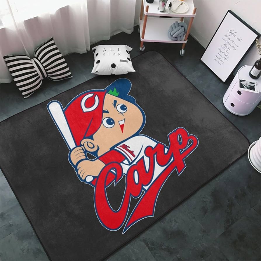 【新品未使用】広島カープ　タイルカーペット　4枚セット サンゲツ カーペットタイル ZX 原着ナイロン タイルカーペット