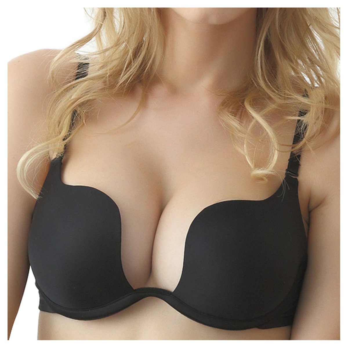 Nanier Damen Deep U Push Up Multiway Convertible Plunge BH Unterwäsche