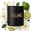 Benevolence LA Bergamot & Jasmine Christmas Scented Candles | Soy Candles, Black Candle for Home | Holiday Candle Gifts for Women and Men | Home Fragrance | Aromatherapy | 8oz, 45 Hour Burn