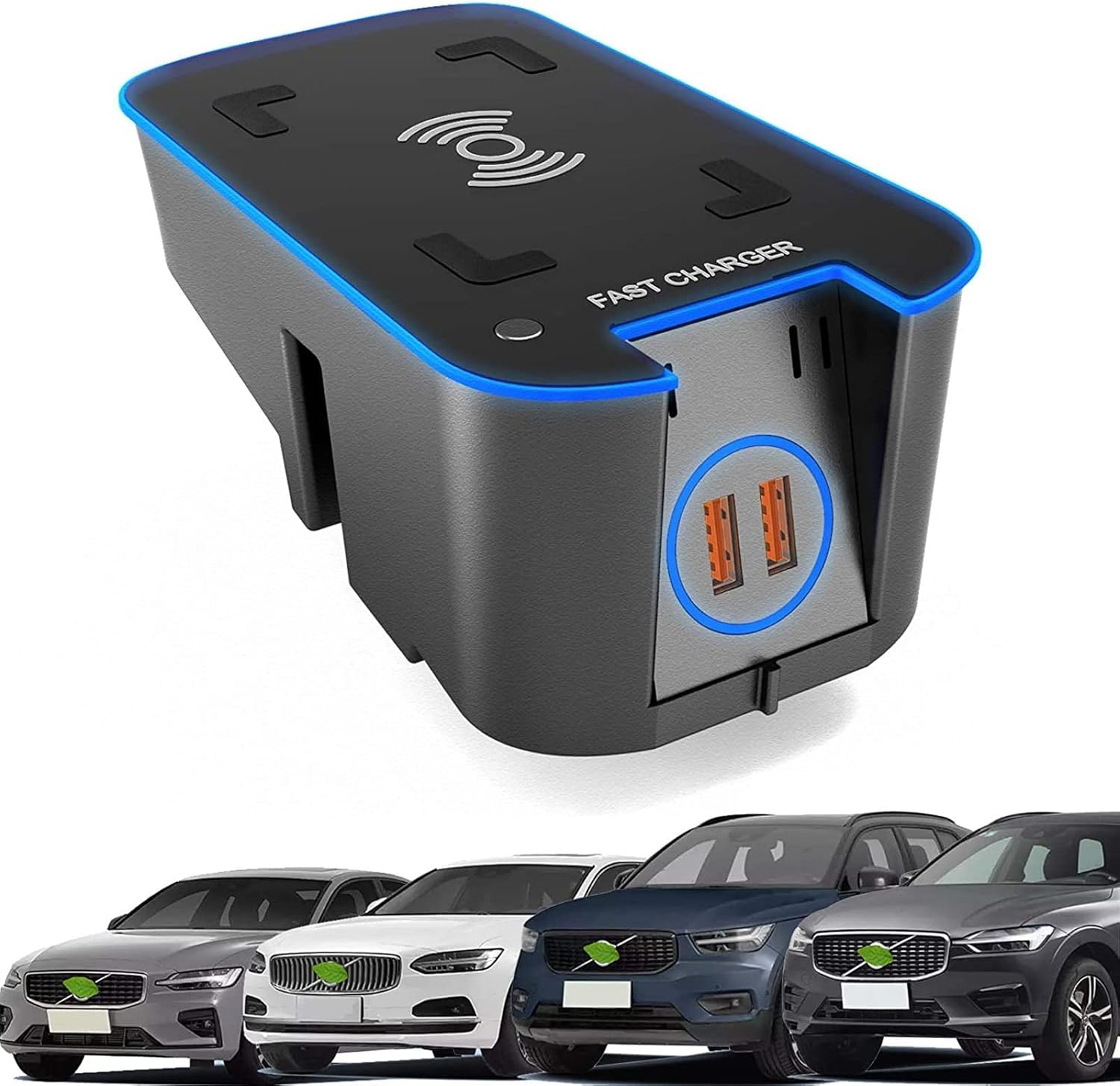 Car Wireless Charger for VOLVO XC90 20162021/XC60 2018