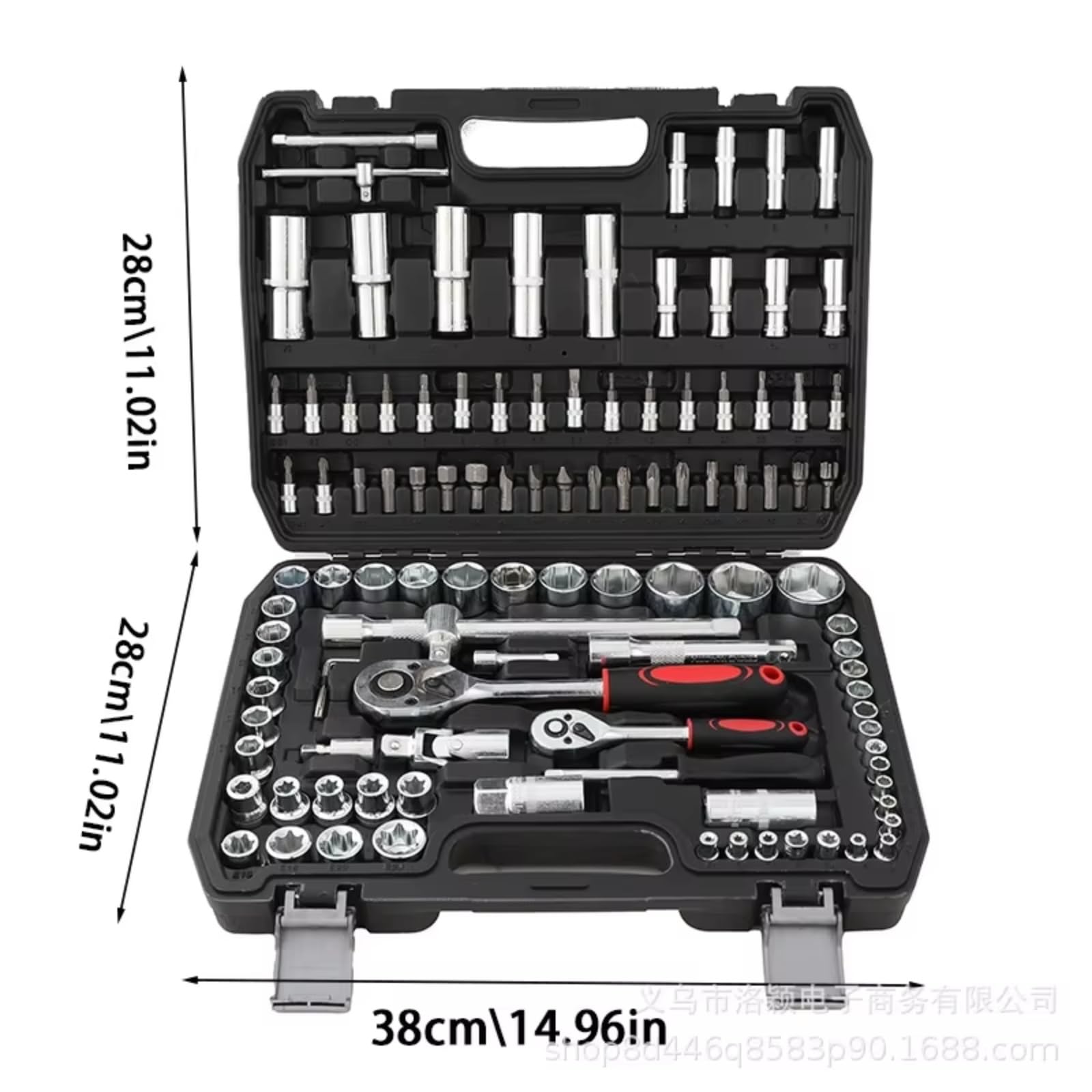 Set attrezzi da officina 108 Pz Set Di Strumenti Meccanica Kit Chiave A Cricchetto A 6 Punti Set Di Strumenti Di Riparazione Custodia Per Strumenti Di Riparazione Auto Utensili Manuali