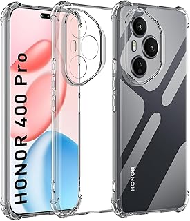Scratch Resistant Clear Case for Honor 400 Pro 5G with Shockproof Corners, Military Standard, Shockproof, Scratch Resistant, Protective Clear Mobile Phone Case