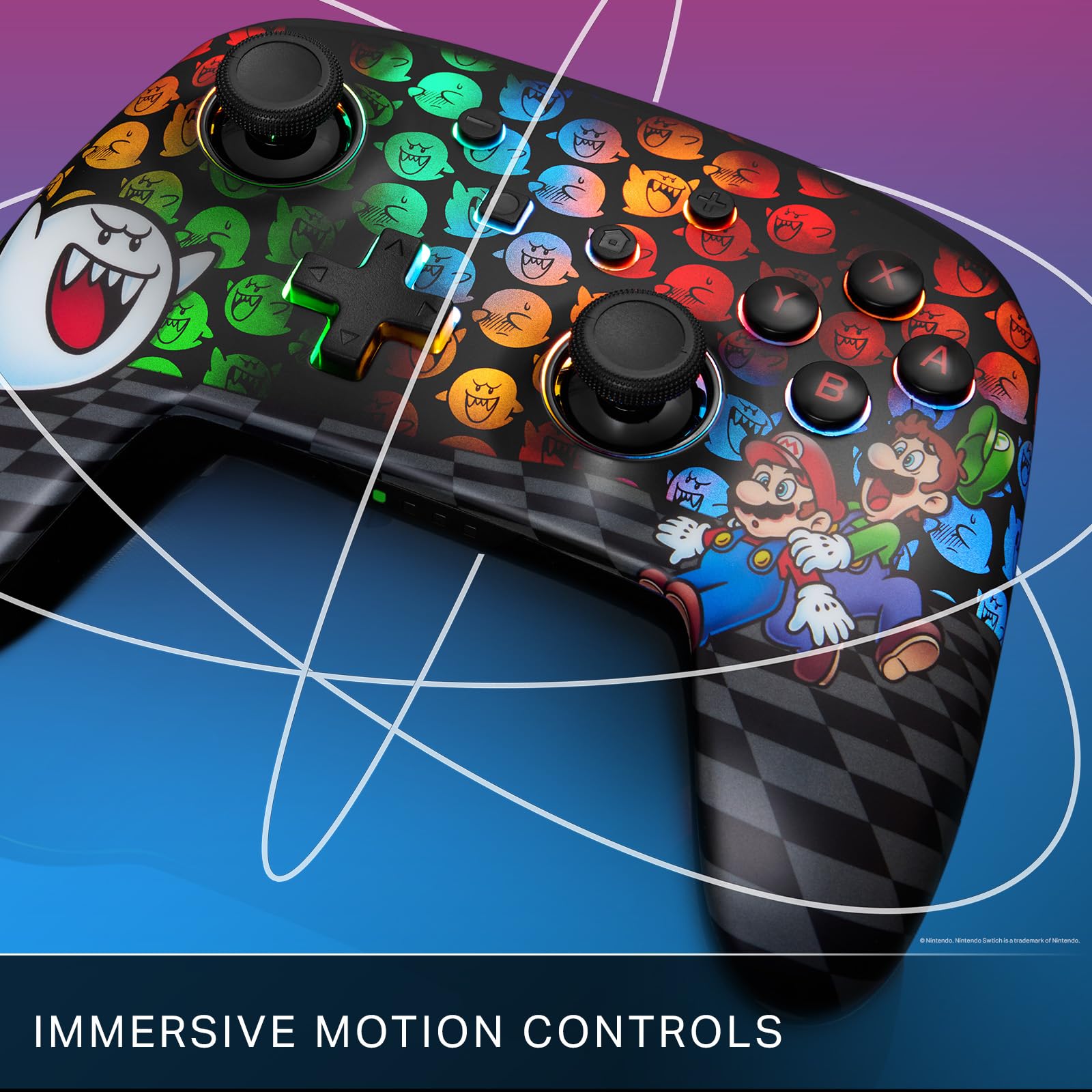 PowerA Enhanced Wireless Controller for Nintendo Switch with Lumectra - Peek-A-Boo