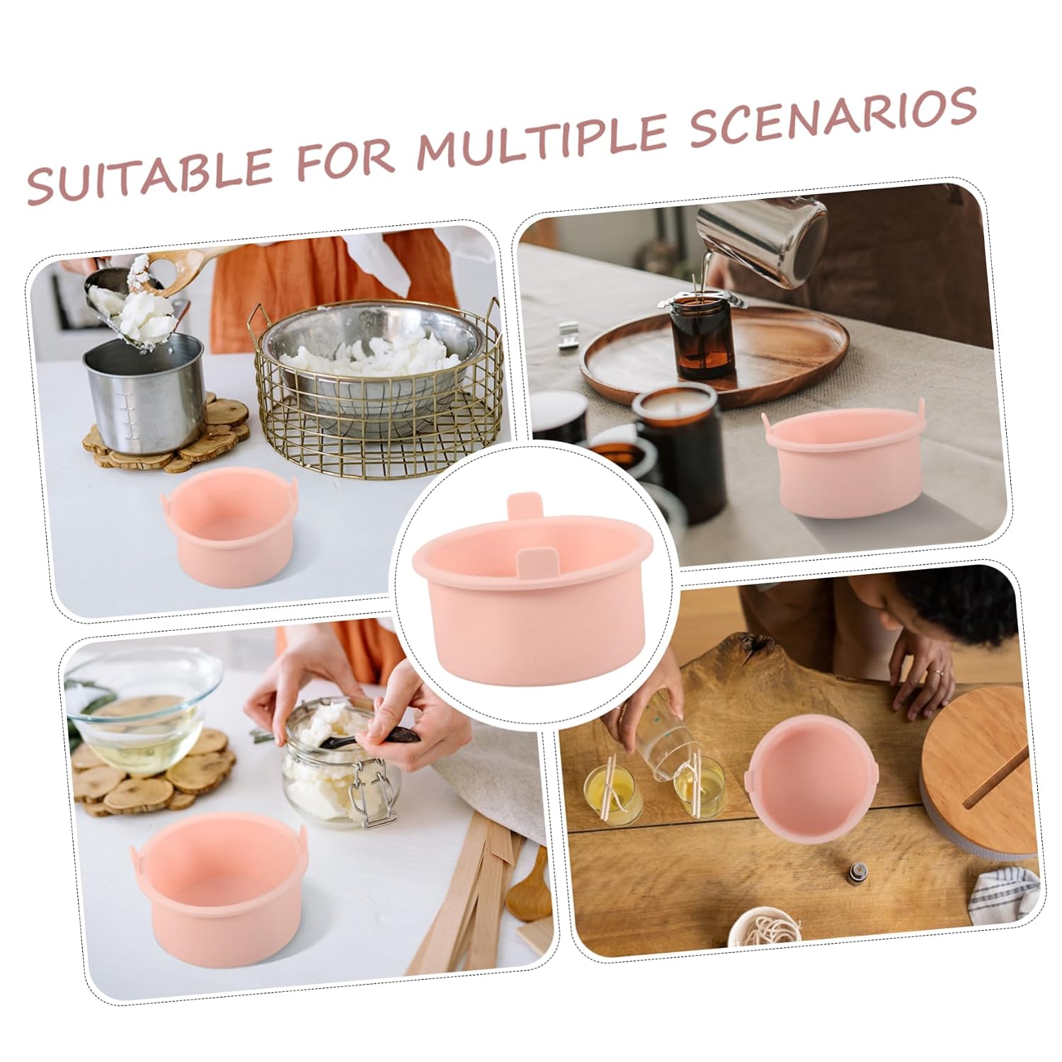 Non-stick Silicone Melting Bowl for Wax Heating Capacity Wax Warmer for Hair Removal Easy Clean Melting Pot
