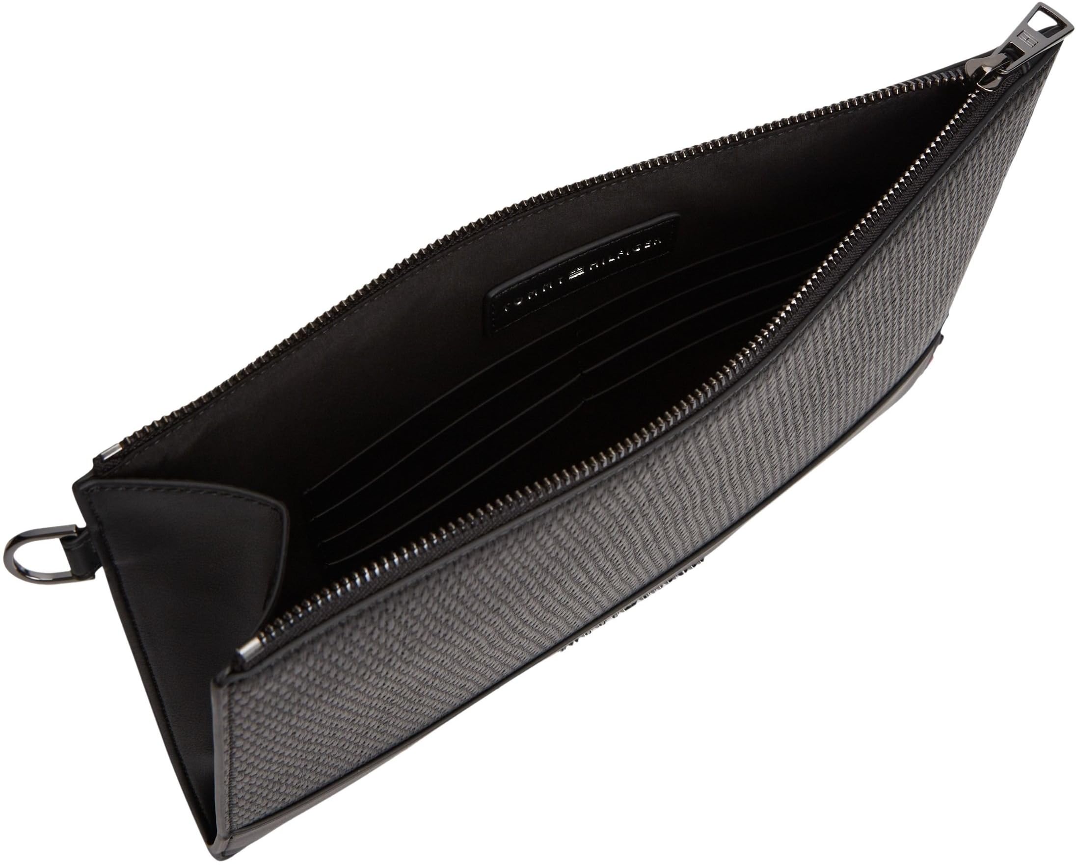 Tommy Hilfiger Pochette tissée Th AM0AM14145 pour homme, autres petits accessoires, noir (noir), taille unique