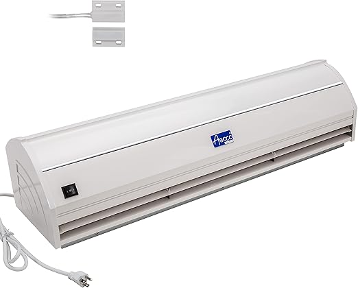 Awoco 36" Elegant 2 Speeds 900 CFM Unheated Indoor Air Curtain with an Easy-Install Magnetic Door Switch