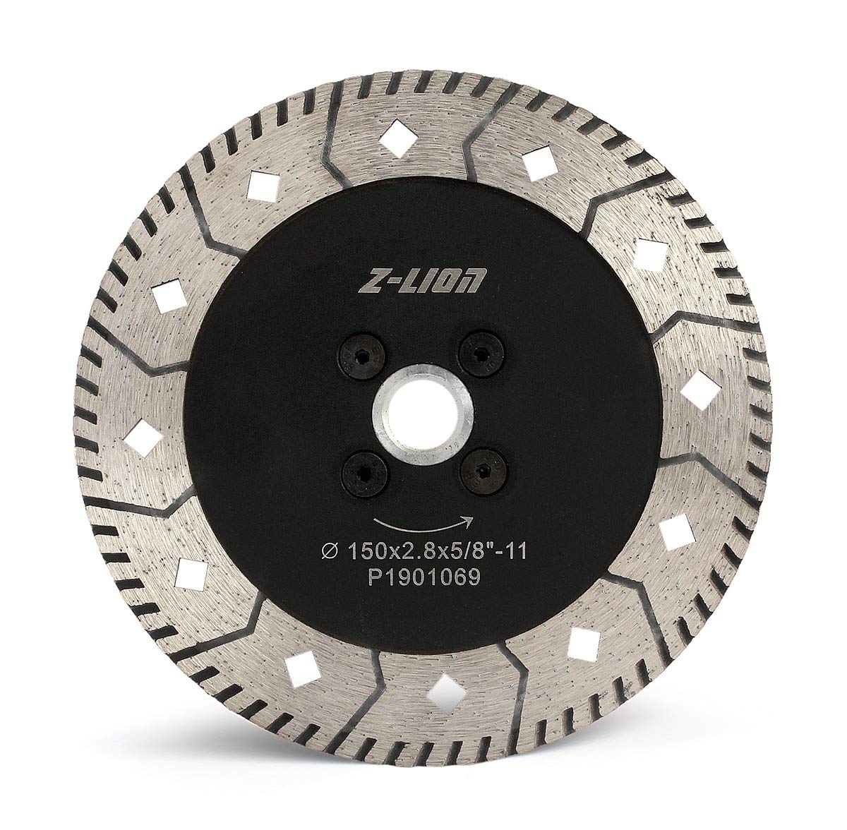 Diamond Saw Blade 6 Inch Double Segments with 5/8-11 Thread for Marble Granite Stone Pavers Concrete Cutting
