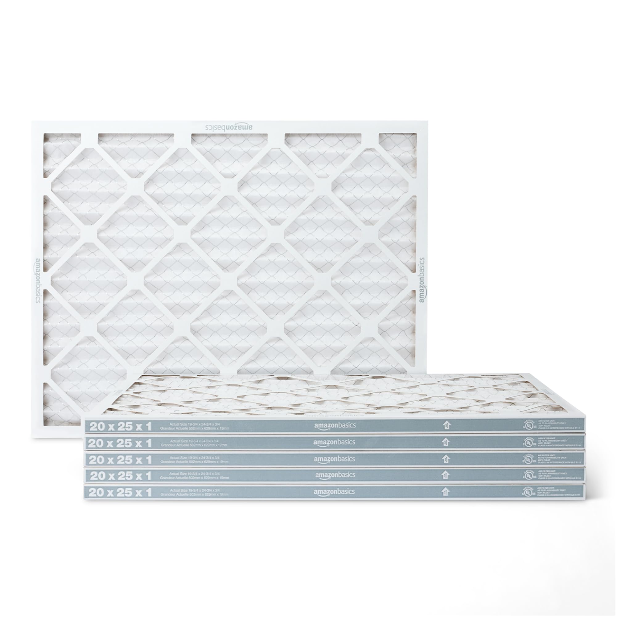 Amazon.com: Amazon Basics MERV 5 AC Furnace Air Filter, 20x25x1