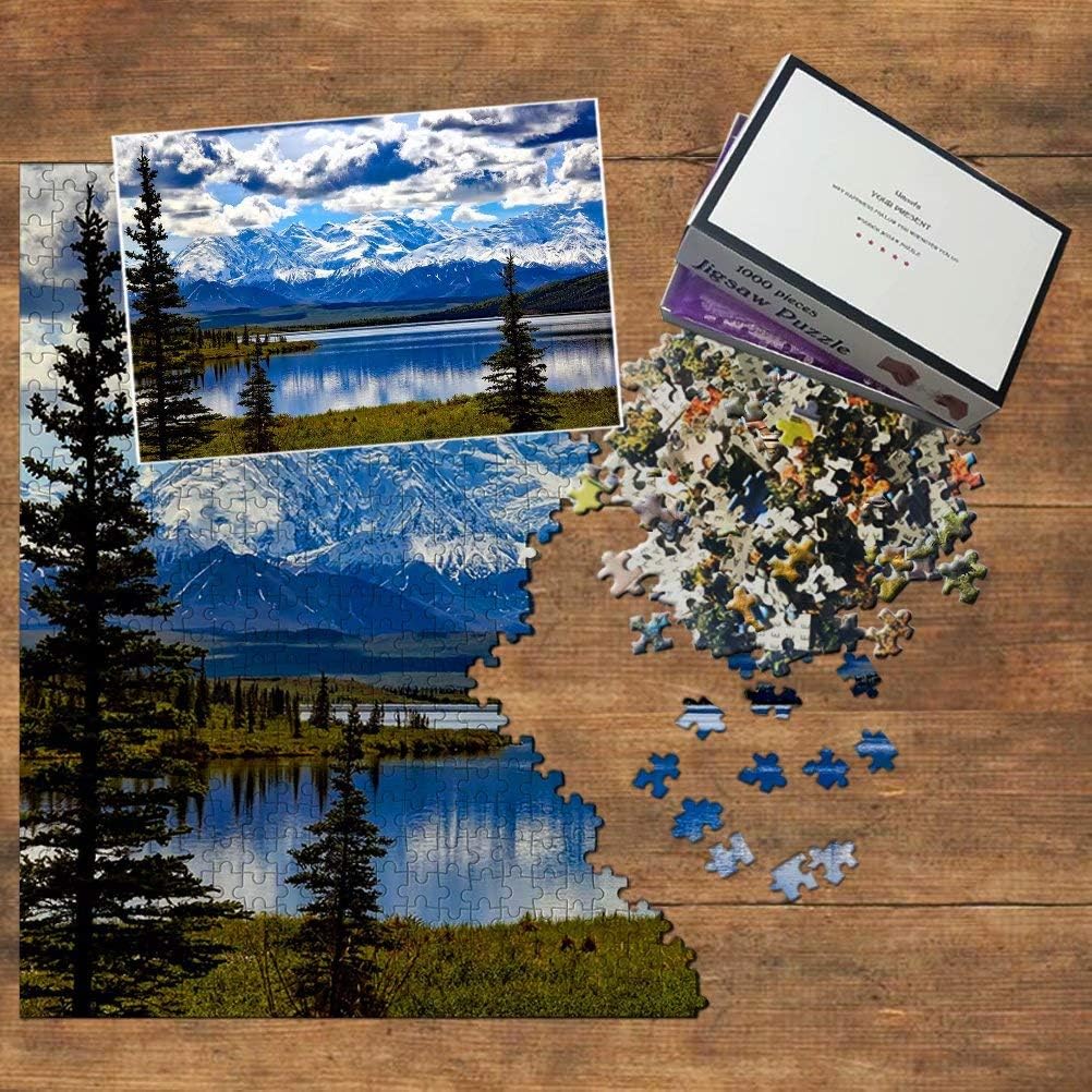 USA America Denali National Park Alaska Jigsaw Puzzle 1000 Piece Travel Souvenir Wooden