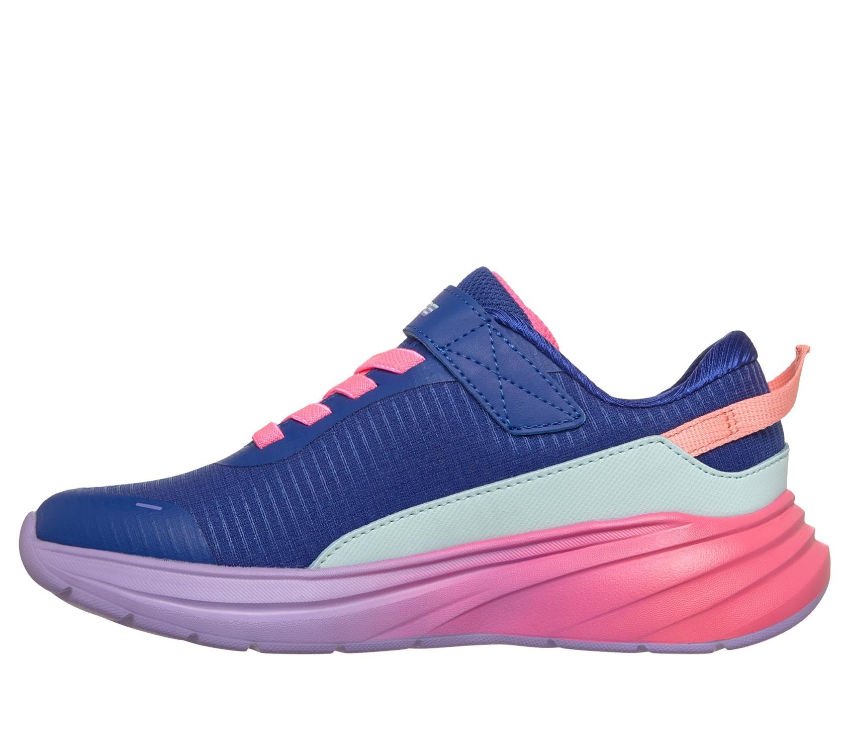 Skechers Girl's Wave 92 Imara Lite Sneakers, Navy Synthetic/Multi, 1 UK Child