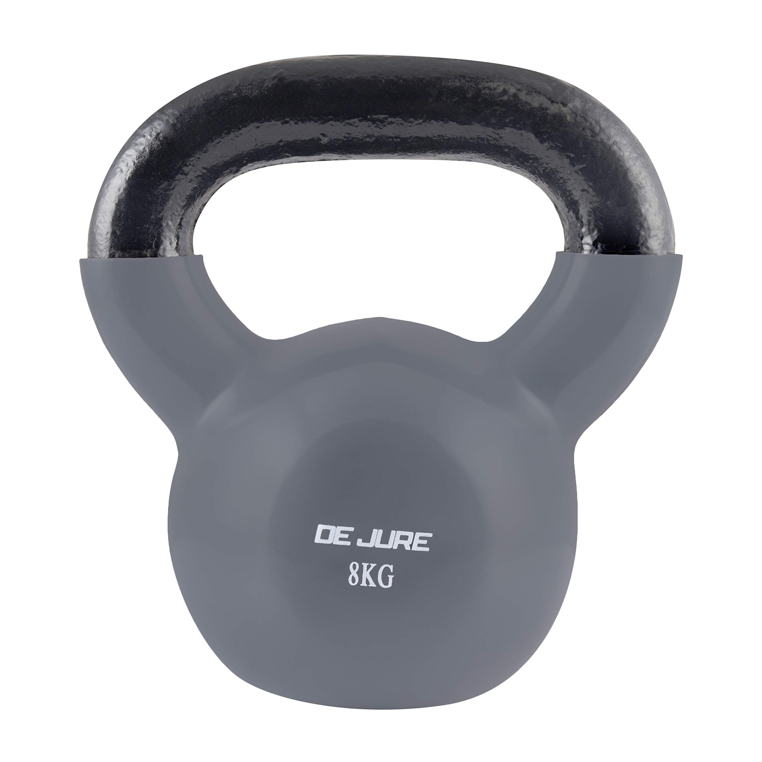DE JURE FITNESS Vinyl Kettlebell Workout Equipment Gear for Cross fit, Weightlifting, Bodybuilding, Lose Weight Kettelbell (Weight: 8 Kgs; Color: Grey) (B081Z6C7P4) Amazon Price History, Amazon Price Tracker