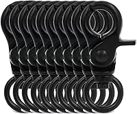 Vista 8 de BIKICOCO Gancho giratorio de 3/8 pulgadas, cierre de pinza de langosta, clip de resorte, extremo de junta tórica, bronce, paquete de 20