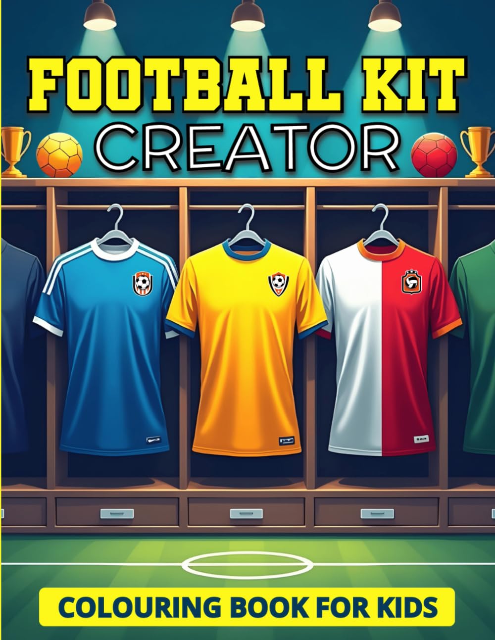Football Kit Creator Colouring Book for Kids: Create and Color Your Own Football Kits, Boots, Team, Badges, and More | Over 100 Fun-Filled Pages ... Facts and Design Activities (Football Fun)