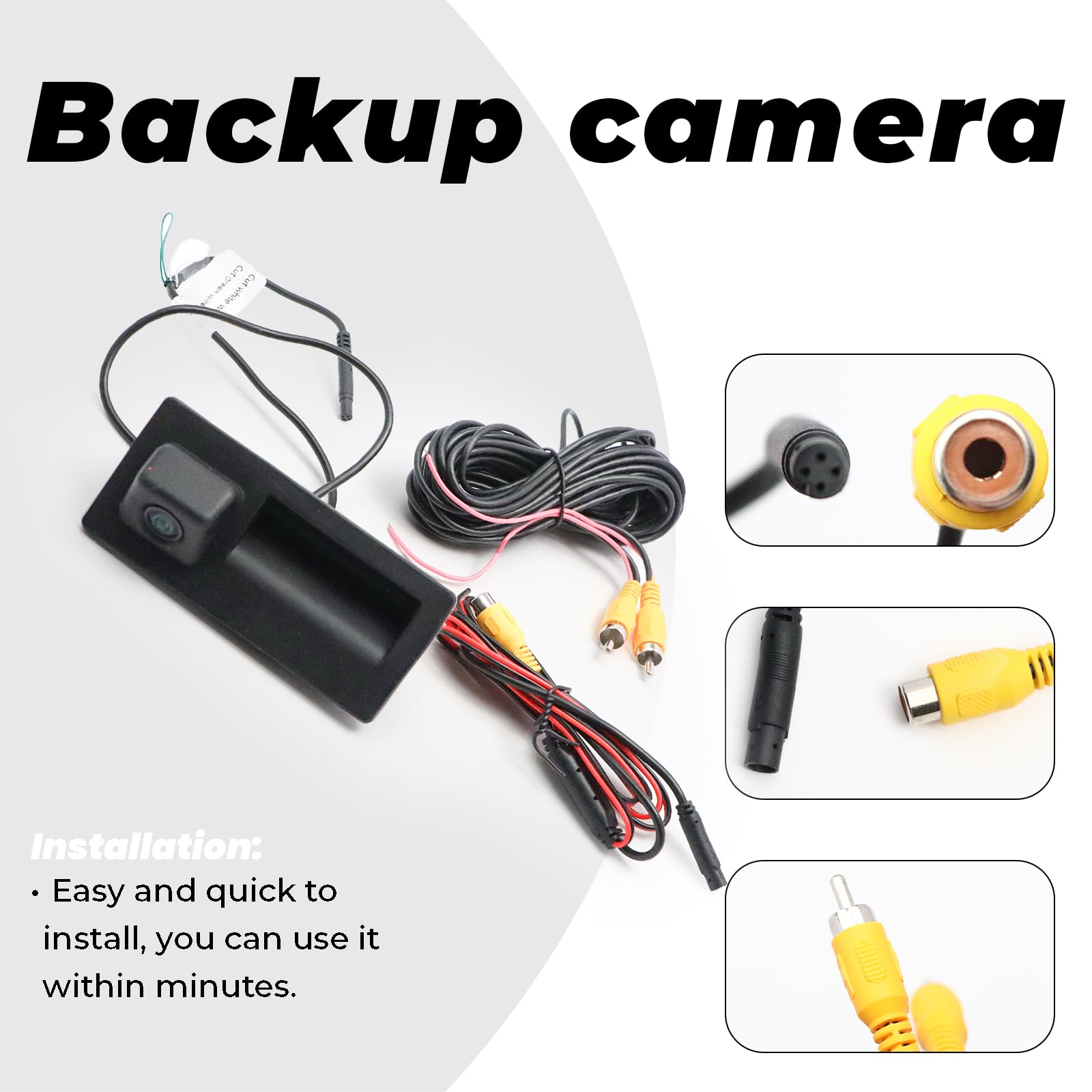 Cámara de visión Trasera dinámica AHD 1080P para Passat T0u-Areg Lavida Sagitar Phideon Caddy 4 Q3 Q7 A4 B8 S5 Q5 RS6 A4L A5 A8L S3 Cámara Trasera de Aparcamiento
