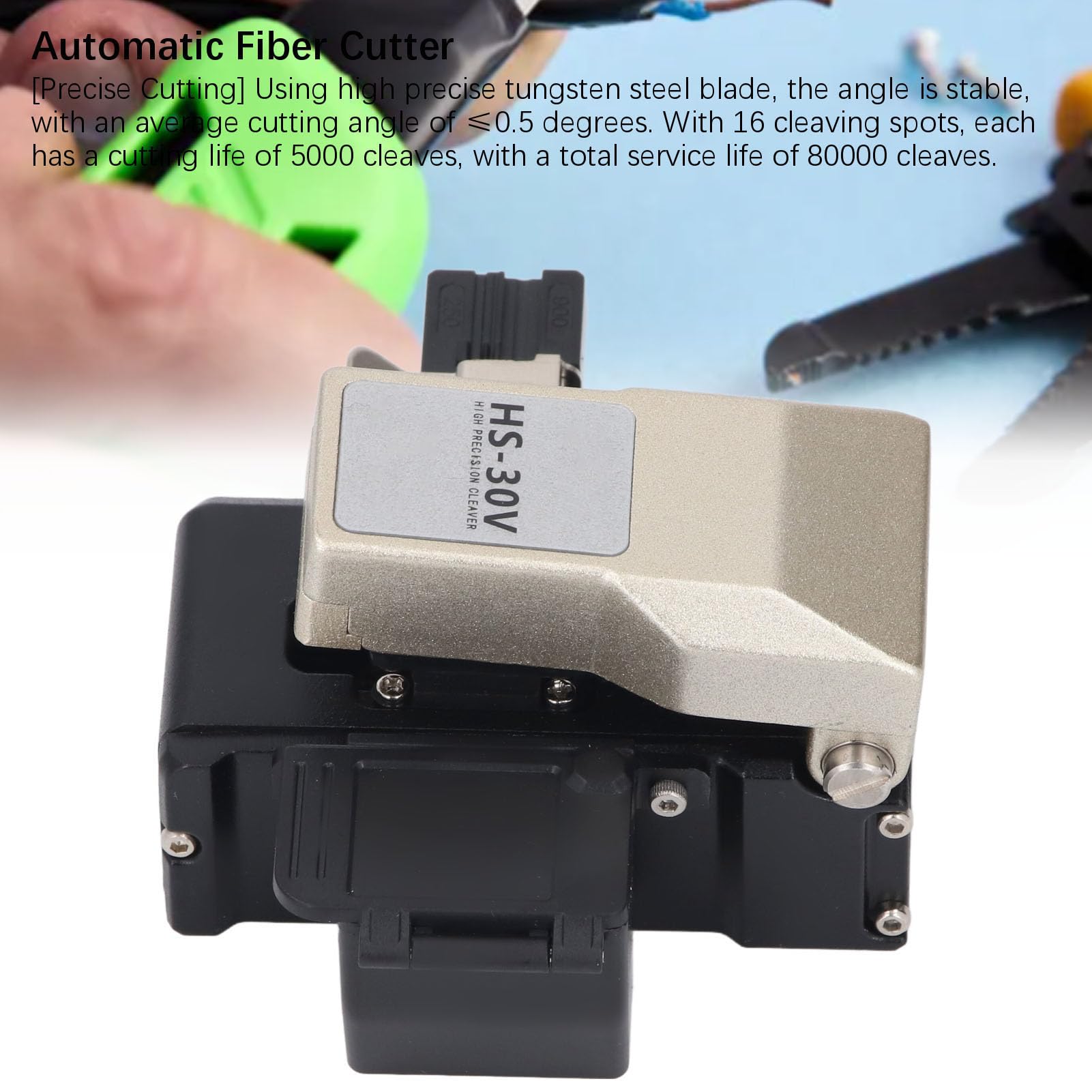 Generic Mannaia per Fibra Ottica Taglierina Automatica Multifunzionale Affidabile per Laboratori e Tecnici di Fibra Ottica 1 unità