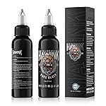 HAWINK Black Tattoo Ink 2 oz (60ml) Vegan-Friendly USA Standard Pigment Tattoo Supplies Concentrated Black TI203-60-002