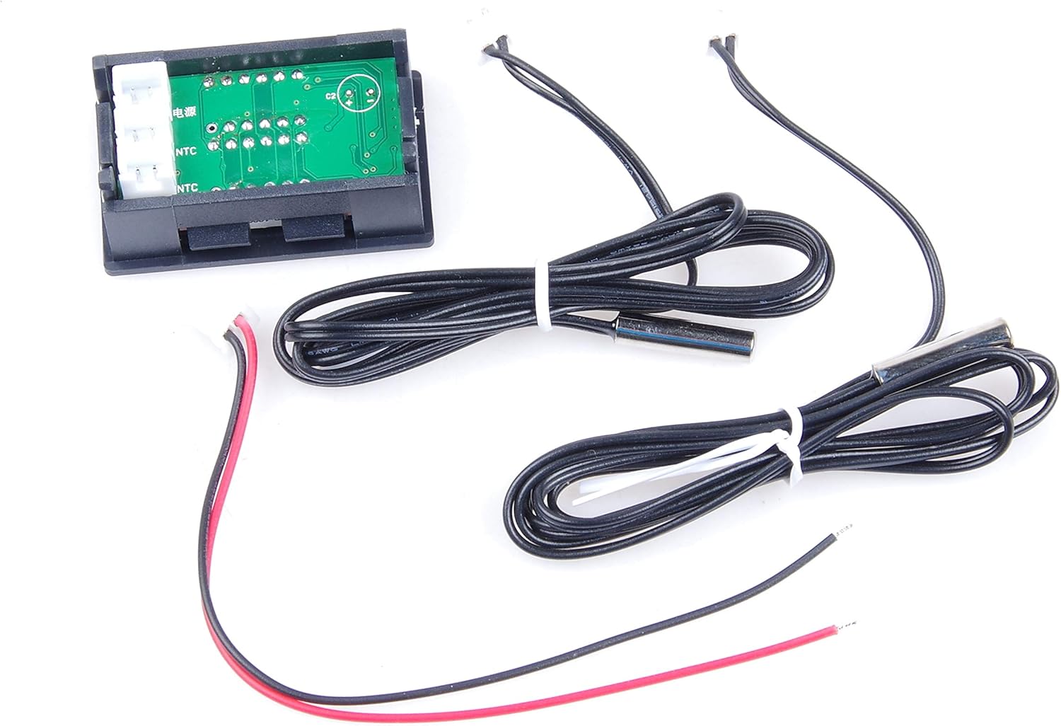 Hоlіdау Dеаlѕ 🛒 KNACRO 2 NTC Waterproof Probes -58℉ to 257℉ Blue + Red LED Digital high Temperature Precision Thermometer Industrial Thermometer Fahrenheit Dual Display DC 5-80V 12V 24V 36V 48V 60V 72V CAR