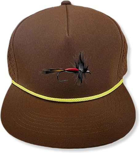 Miniatura 5 de ThatsRad Out for Trout Snapback Sombrero Pesca Pescador Trucker Garage 80's Pinstripe Ninfa Capitán Mack,Americanfly,Falsa,Boston,Clase de 82,Clase