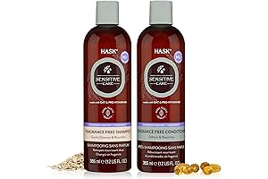 HASK SENSITIVE CARE Shampoo and Conditioner Set: Relieve Scalp Irritation & Soothe Sensitive Skin
