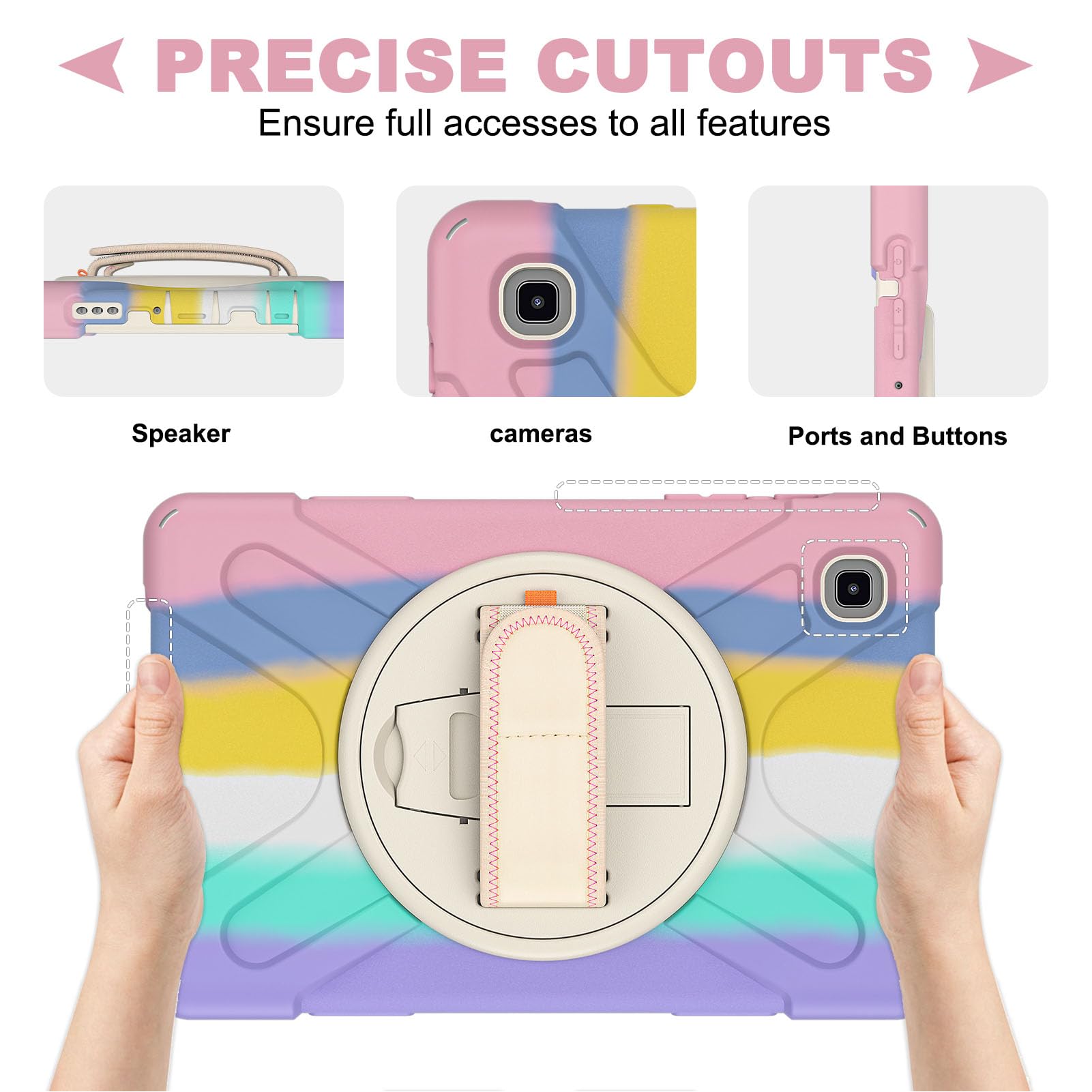 Aramox A7 Lite Custodia Resistente, 8.7in T220 T225 (Dazzling Pink)