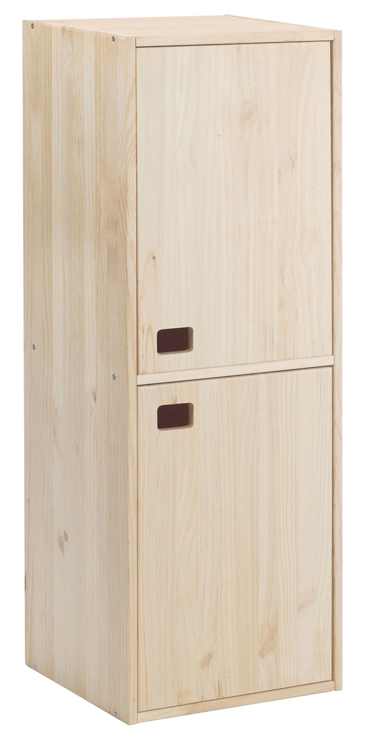 Astigarraga Kit Line Armario Almacenaje Dinamic 2 Puertas y 4 Baldas, Madera Pino - 105,4x37,3x33cm