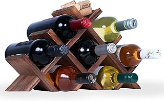 12 Kitchen Island Storage Ideas for Better Organization and Flow 30 Rustic State Alella Countertop Wood Wine Rack for 8 Bottles Holder and C...