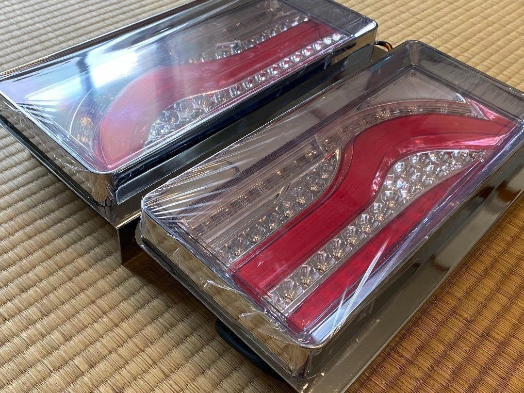 Amazon | テールランプ 2連 LED レッド 歌舞伎テール 24V トラック