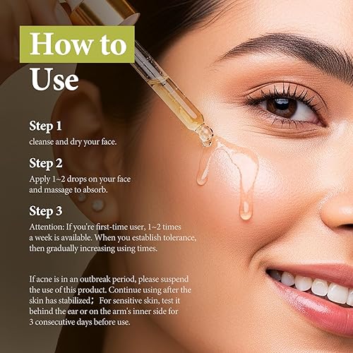 Miniatura 6 de Suero de ácido salicílico para minimizar el acné, puntos negros y poros Ácido glicólico para pieles propensas al acné y grasa para mujeres y