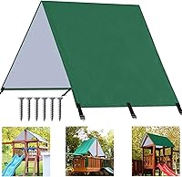 Vista 1 de ABCCANOPY Juego de lona de repuesto de 52 x 90 pulgadas para parques infantiles, pantallas de sombra (verde)