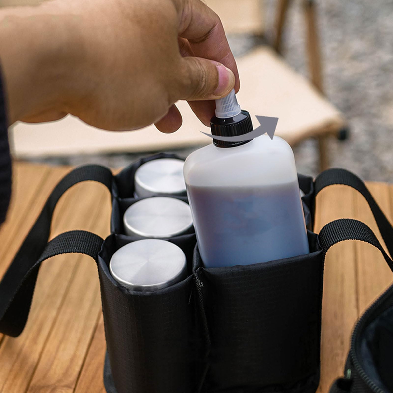 Juego de frascos de condimentos para condimentos al aire libre, camping, picnic, pesca, barbacoas