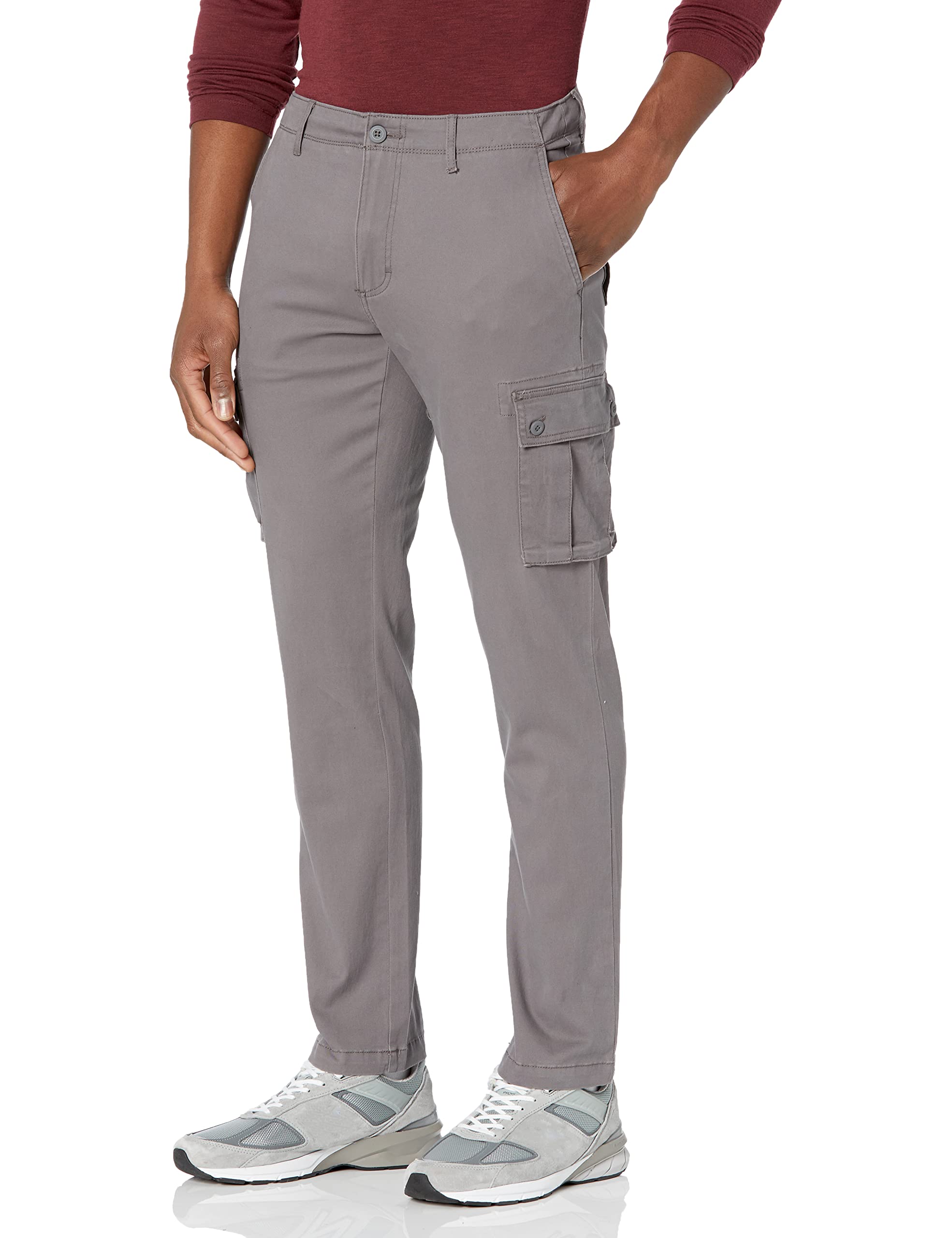 Amazon Essentials Uomo Pantaloni Cargo Elasticizzati e Aderenti (Disponibili nelle Taglie Big & Tall)