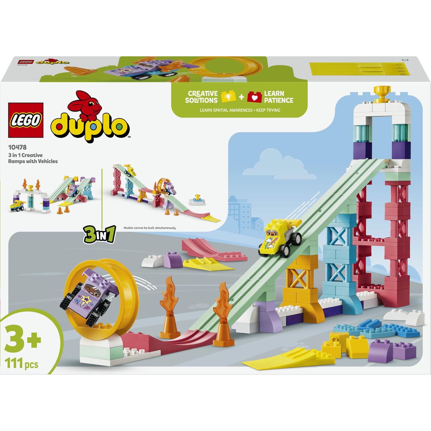 LEGO Duplo Rampes créatives 3-en-1 avec véhicules 10478