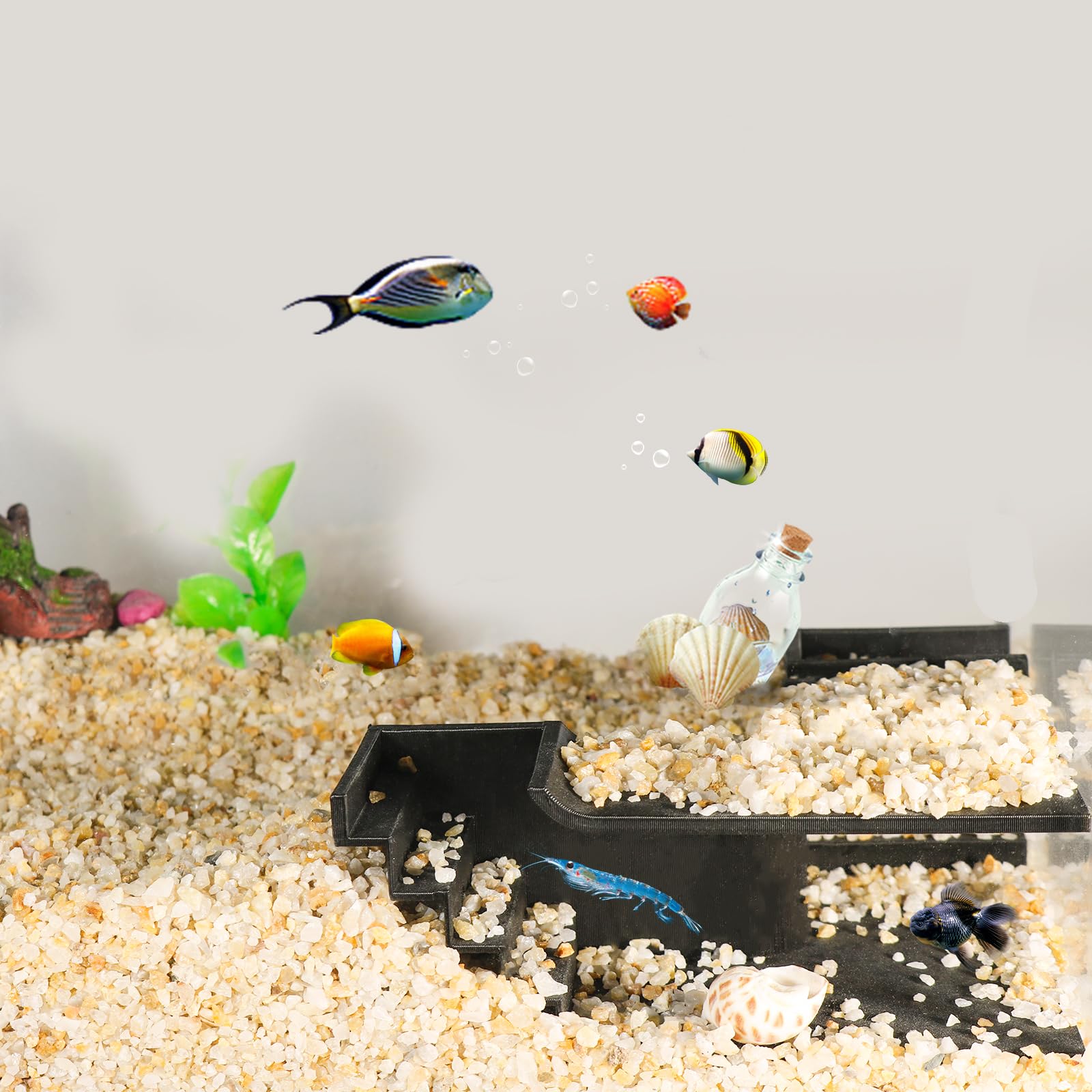 Amazon | Toileum 水槽用魚の隠れ家 エビの隠れ家 水槽トンネル 魚の