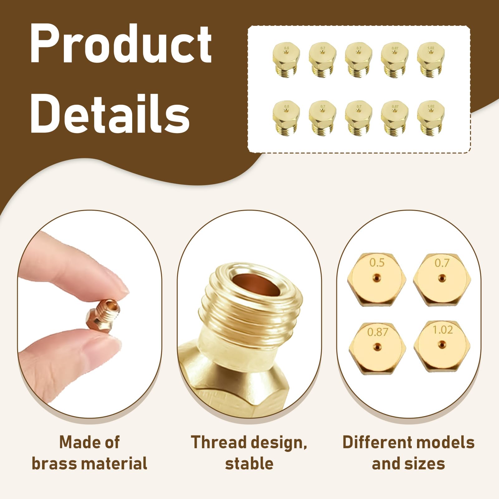 Kit Conversione GPL Gas Naturale Set 4 Ugelli Tezla Per Piano Cottura - Conversione Da GPL A Gas Naturale Iniettori Gpl