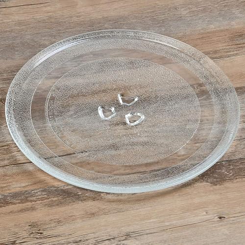 Miniatura 4 de Placa de vidrio para microondas GE de 12.4 pulgadas, reemplazo de placa giratoria de vidrio para microondas, placa de 12 125 pulgadas equivalente a