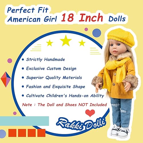 Miniatura 4 de Rakki Dolli - Conjunto de ropa moderna hecha a mano para muñeca