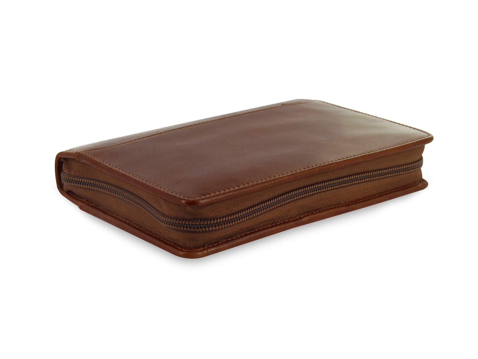 Filofax Lockwood Terminkalender Tagebuch Planer Organizer persönlich mit Reißverschluss in Cognac
