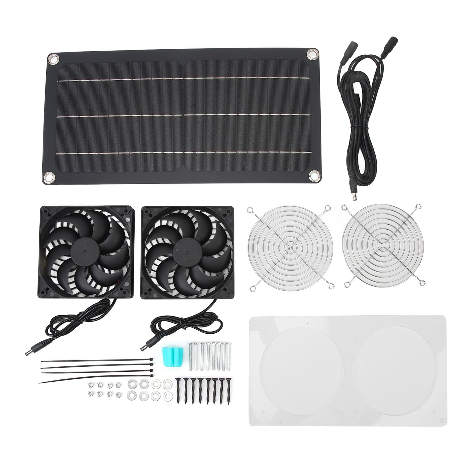 Ventilateur solaire 10W pour camping-car et serre, le confort thermique lors de vos escales
