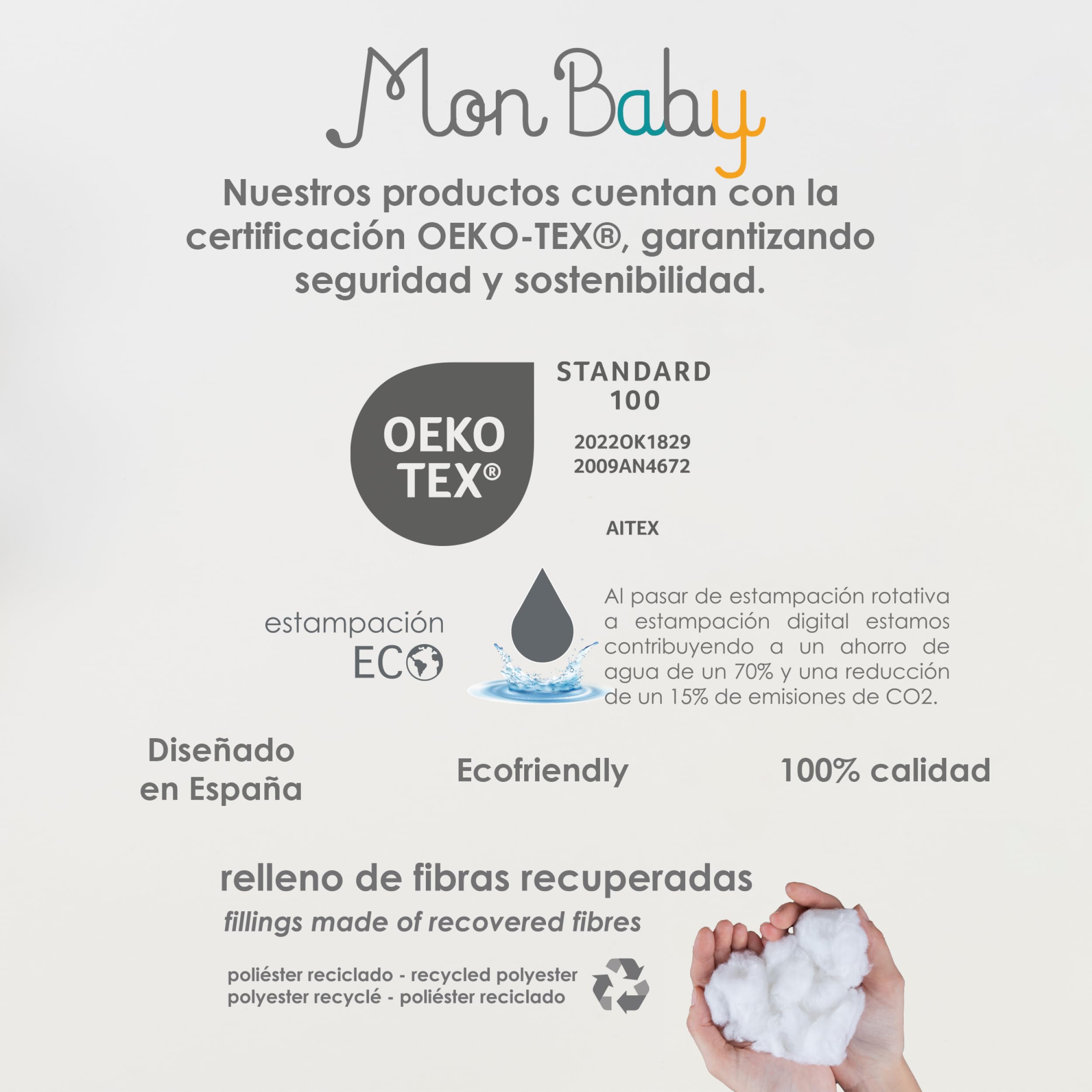Nido de Bebé recien nacido 90 x 50 cm. Reductor de Cuna o Nido de Colecho para Bebe. Algodón peinado 100%. Cuna Portátil o de Viaje para recién Nacido. Saurio