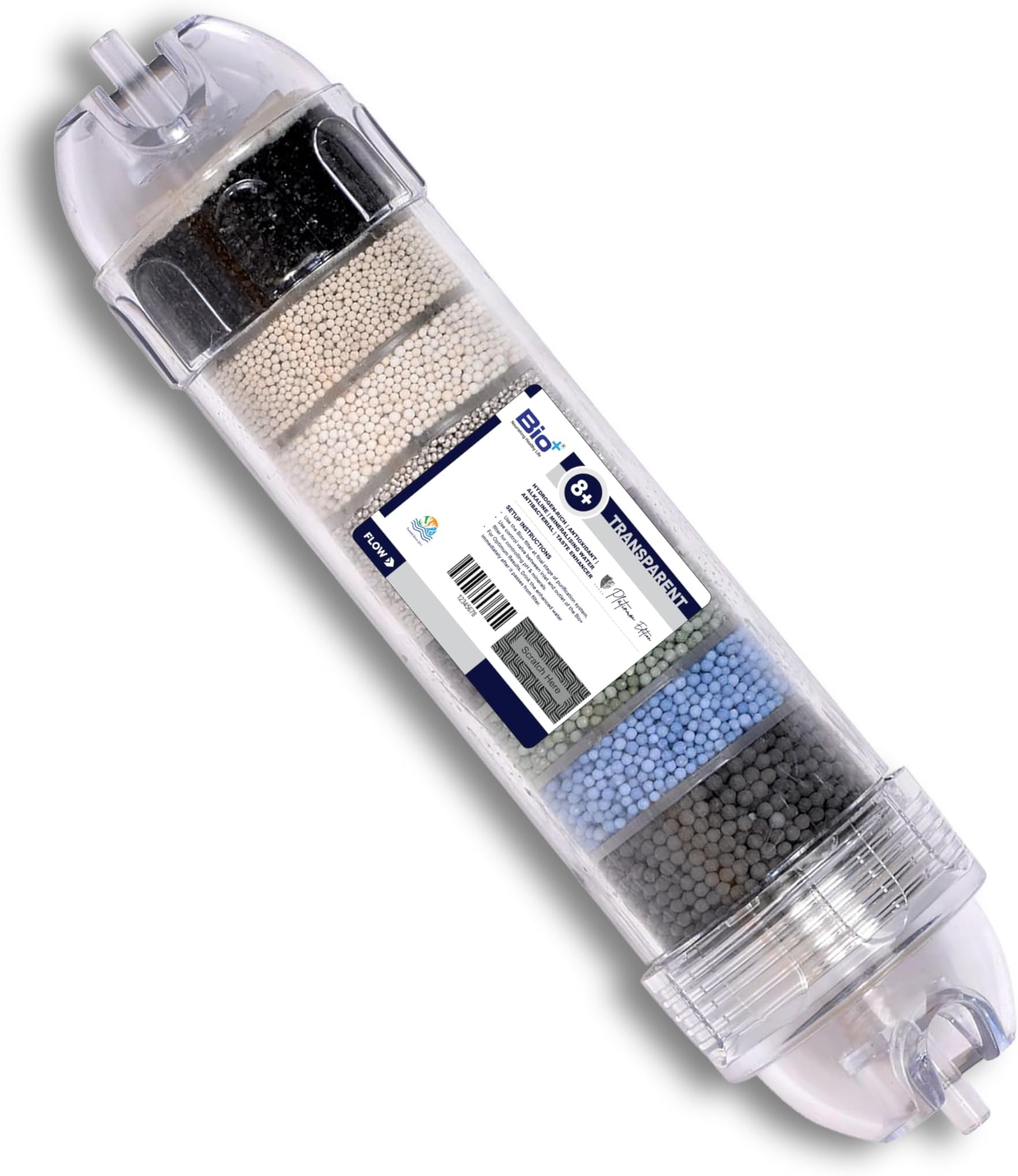 BIO + WITH WORD A-A-A FILTER 8+ Hydrogen-Rich, Alkaline, Antioxidant, Mineralising - H2AAA + Mineralising Water Filter