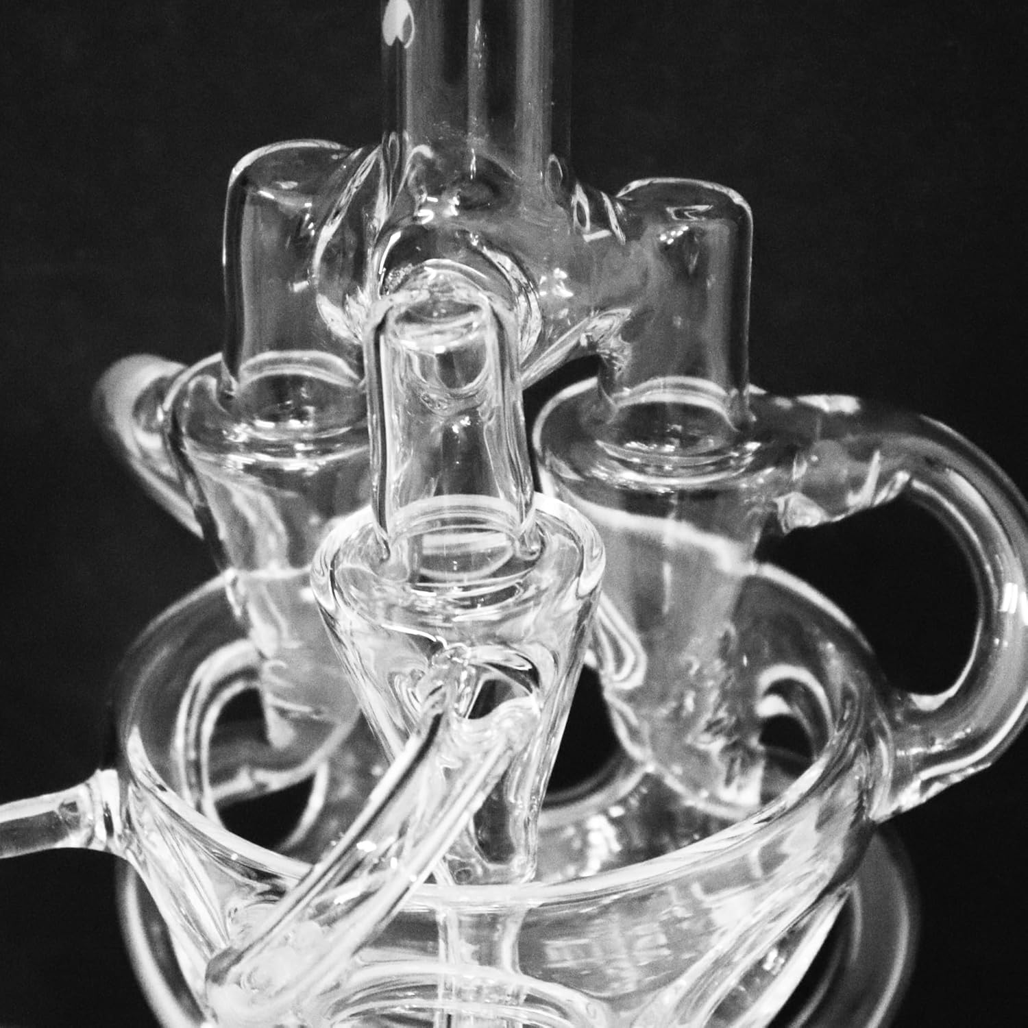Bong de vidrio reciclador de 10" – Pipa de agua estilo becher, mini shisha