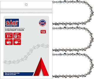 SALI 20 Inch Chainsaw Chain, 3/8", .050" Gauge, 72 Drive Links, 3-Pack
